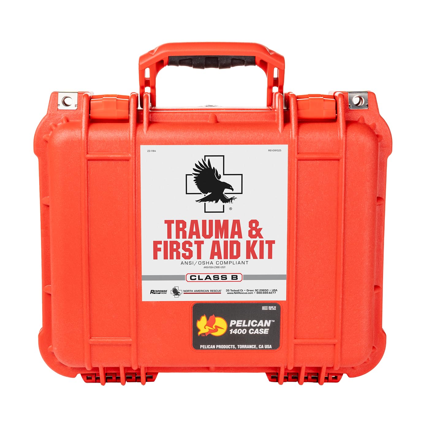 North American Rescue TFAK Trauma First Aid Kit (Class B) NAR T-FAK Emergency Injuries Workplace Aids (80-1034)